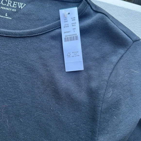 J. Crew Black Short Sleeve Blouse - Picture 6 of 8